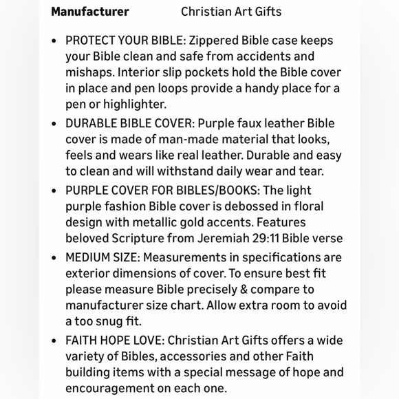 Christian Art Gifts Butterfly Bible Cover - Picture 12 of 13